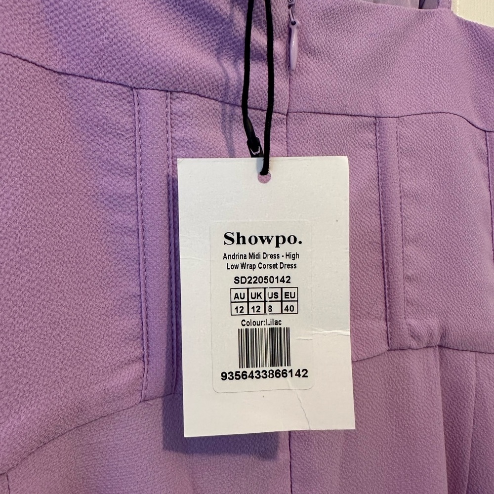 NWT Showpo brand chiffon lilac gown - Picture 3 of 5